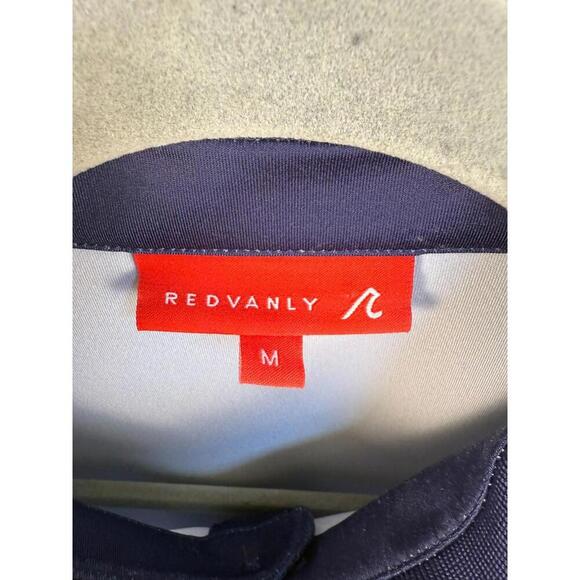 Redvanly Golf Devon Polo Shirt Short Sleeve M Stretch Wick Blue White - Picture 2 of 6